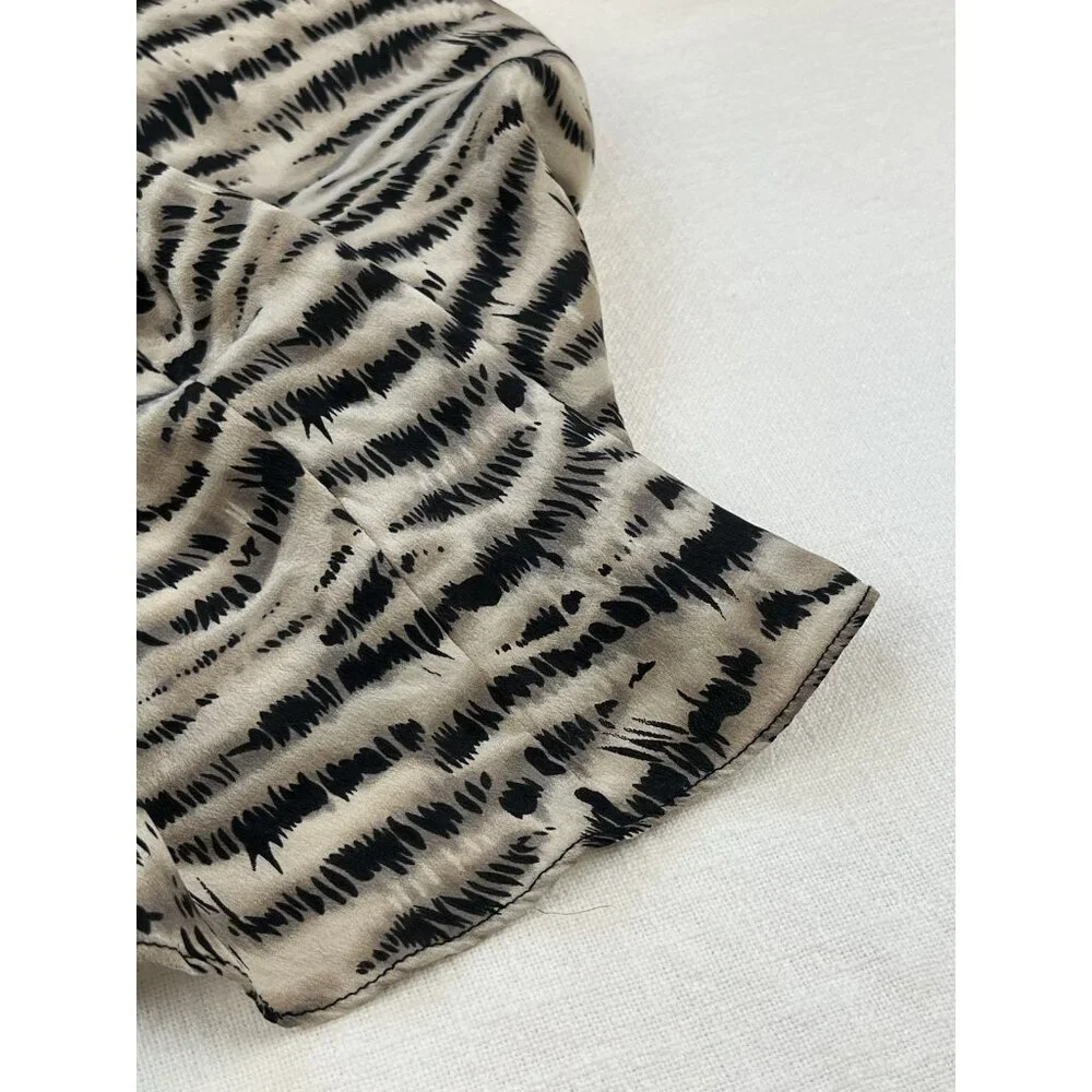 Reformation Silk Cami Women’s Sz Sm‎ Sleeveless Animal Print V-neck Flowy - Picture 5 of 7